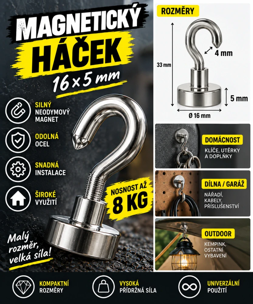 Magnetický věšák