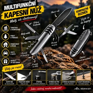 Multifunkční kapesní nůž