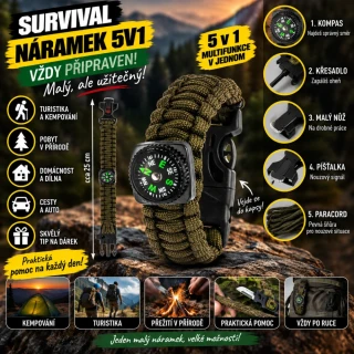 Survivor náramek 5v1