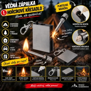 Věčná zápalka - křesadlová plnicí
