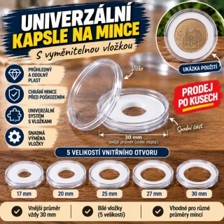 Univerzální kapsle na mince