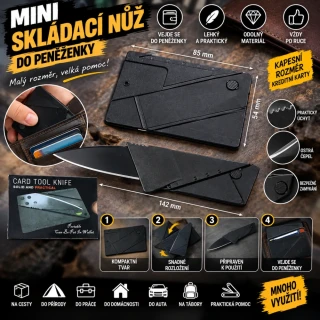 Nůž skládací do peněženky
